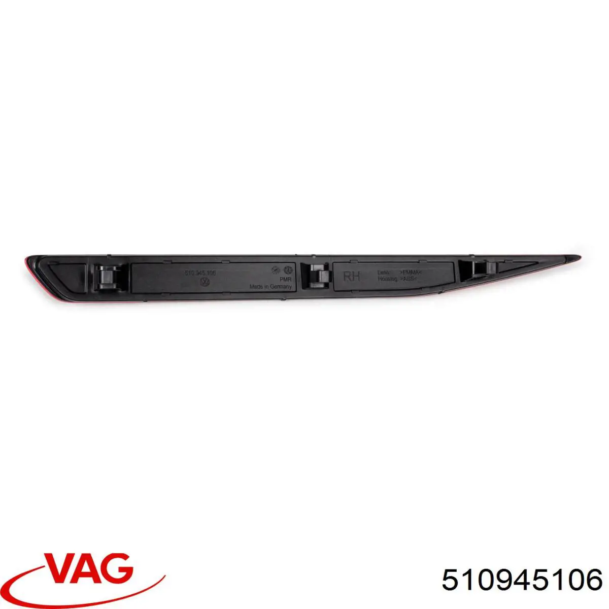 Правий відбивач бампера VAG 510945106 ціна, від 59.39 USD