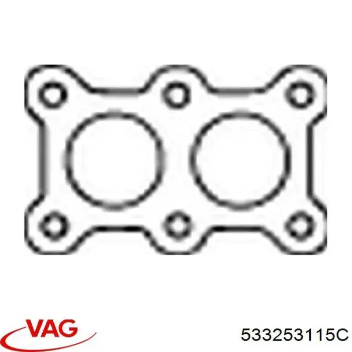 Прокладка приймальної труби VAG 533253115C