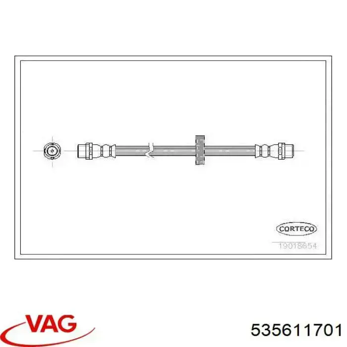 Гальмівні шланги передні 535611701 VAG