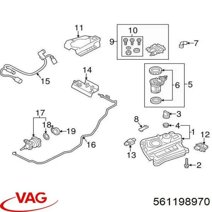 Нагрівальний елемент насоса сечовини Ad blue VAG 561198970 ціна, від 134.10 USD