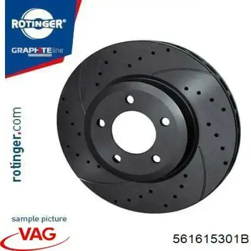 Купити 561615301B VAG Ротор гальмівний