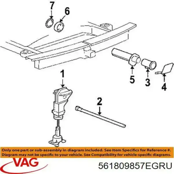 Купити 561809857EGRU VAG Лючок (дверцята) бензобака