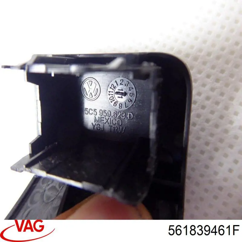 Механізм склопідіймача двері задньої, лівої 561839461F VAG