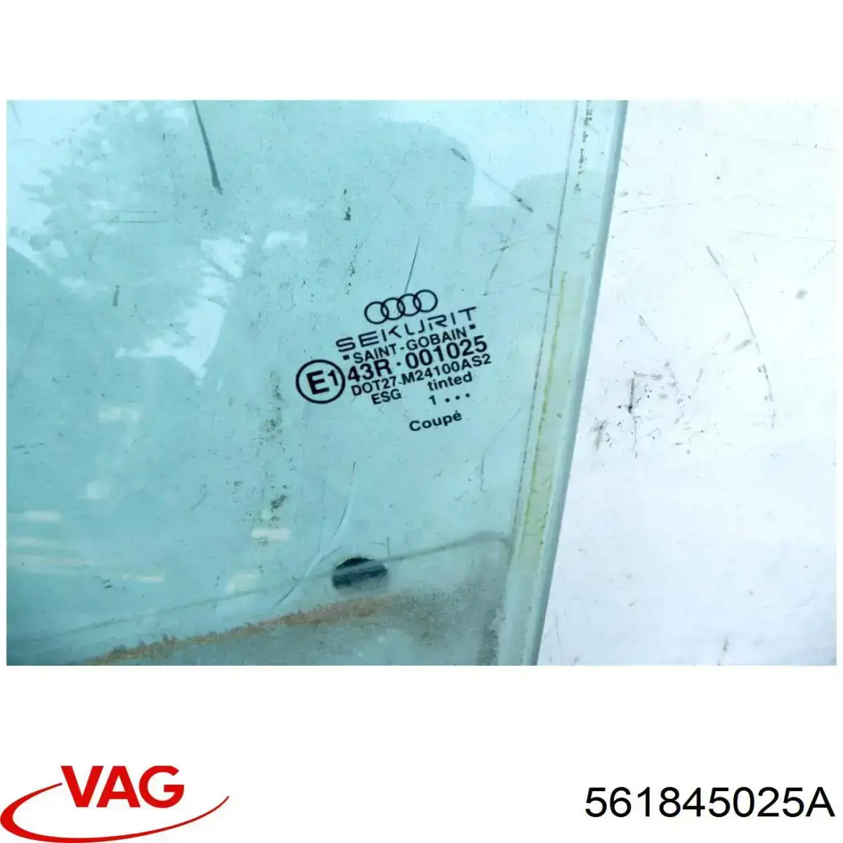 Купити 561845025 VAG Скло задньої двері лівої