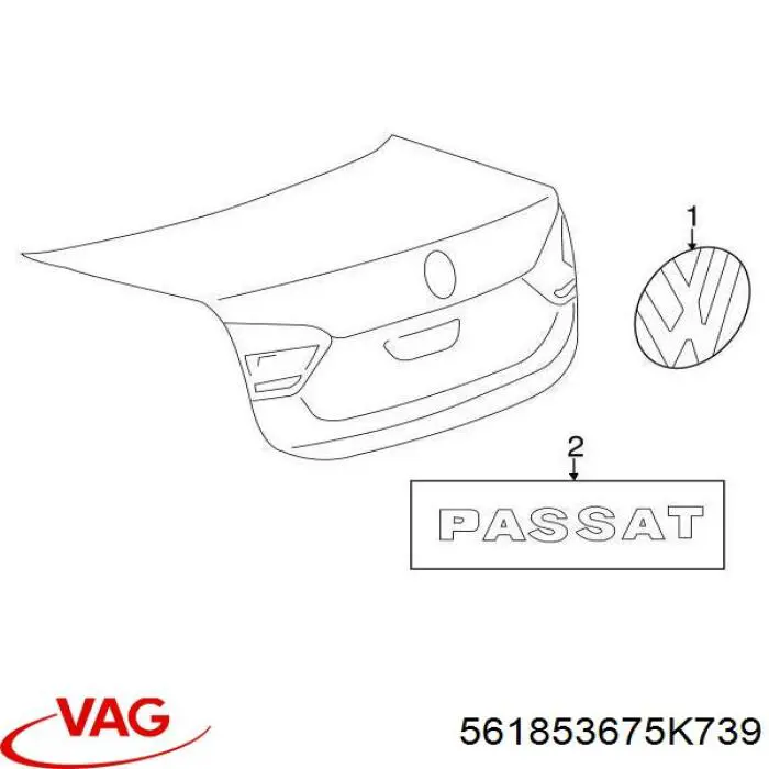  VAG 561853675AR2ZZ ціна, від 12.69 USD