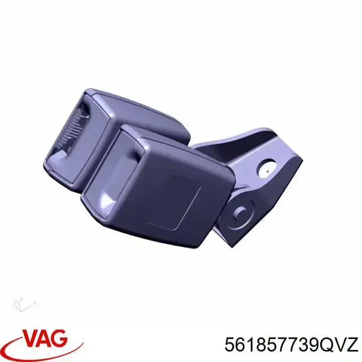 Важіль фіксатора ременя безпеки задній лівий VAG 561857739QVZ ціна, від 6.32 USD