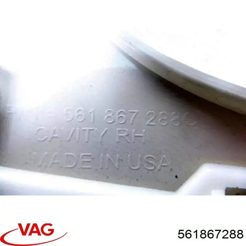 561867288 VAG Обшивка стійки кузова внутрішня, задня права