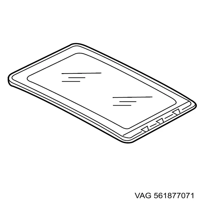 Скло люка даху VAG 561877071 ціна, від 76.00 USD