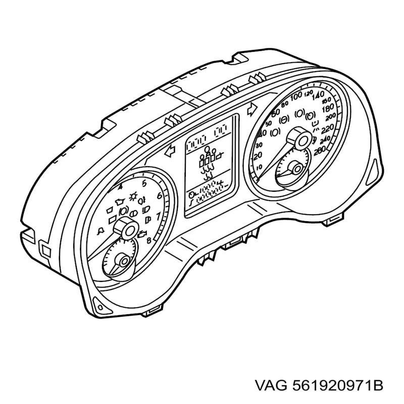 Прилади управління VAG 561920971B ціна, від 48.14 USD