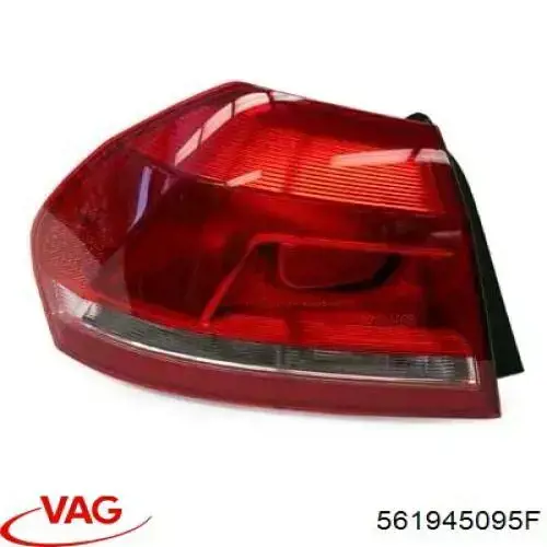 Задня ліва зовнішня фара VAG 561945095F ціна, від 119.85 USD