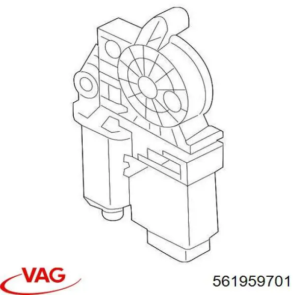 Купити 561959701 VAG Двигун склопідіймача двері передньої, лівої