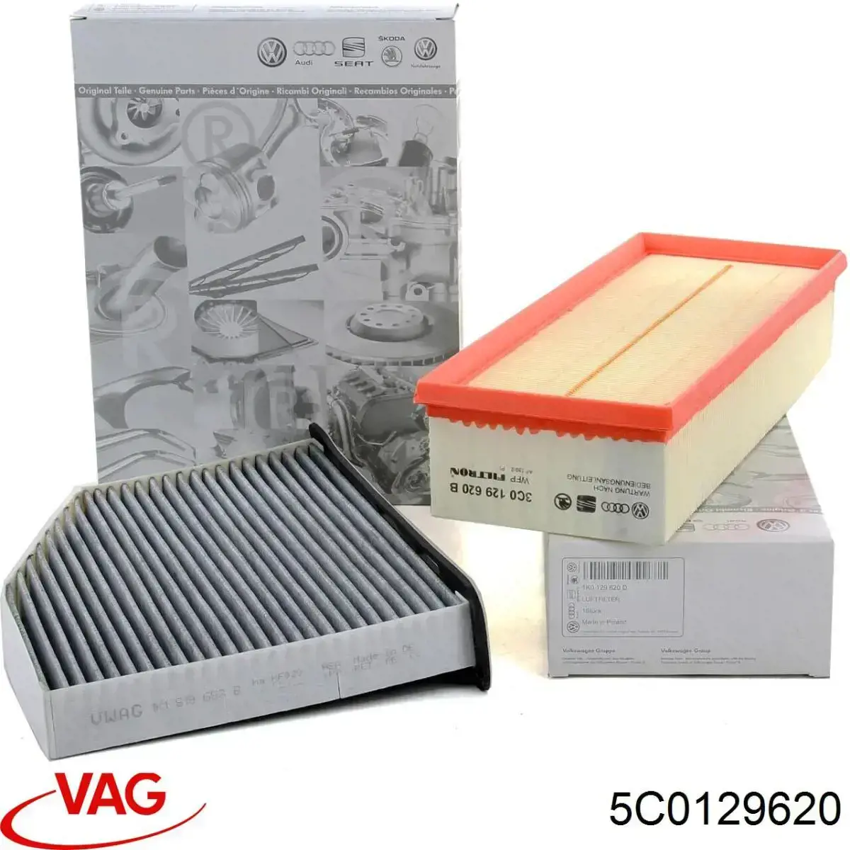 5C0129620 VAG Повітряний фільтр двигуна