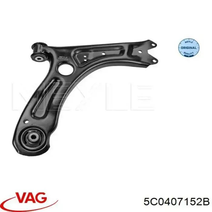 5C0407152B VAG Важіль передньої підвіски нижній, правий