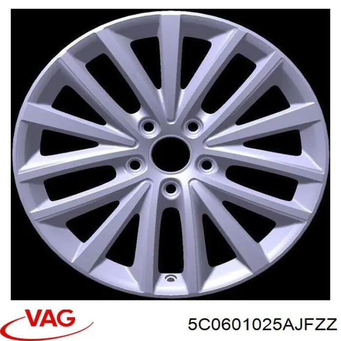 Диски колісні литі (легкосплавні, титанові) VAG 5C0601025AJFZZ ціна, від 706.30 USD