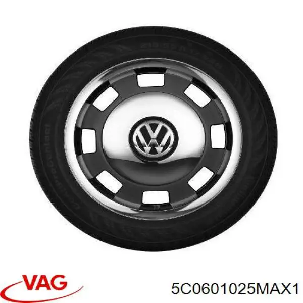 Диски колісні литі (легкосплавні, титанові) VAG 5C0601025MAX1 ціна, від 696.64 USD