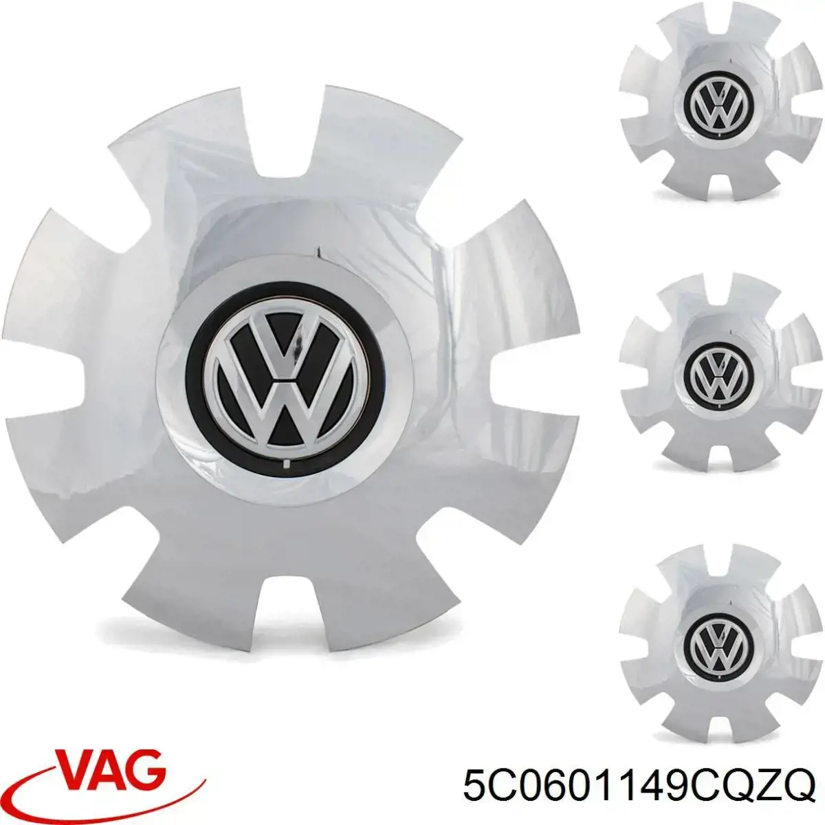 Ковпаки на диски VAG 5C0601149CQZQ ціна, від 159.40 USD