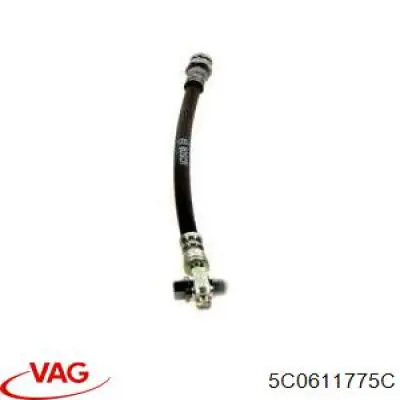 Шланг гальмівний задній, лівий 5C0611775C VAG