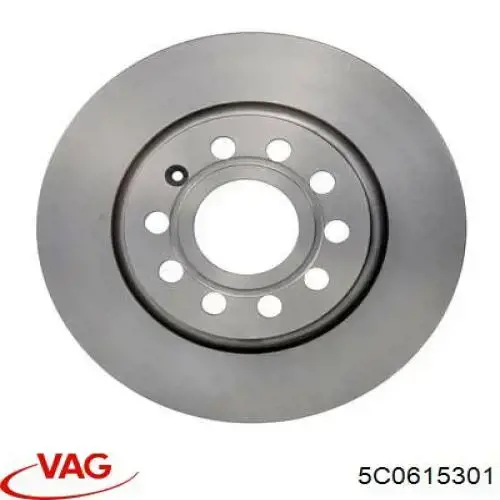 Диск переднього гальма VAG 5C0615301 ціна, від 38.18 USD