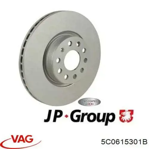 Купити 5C0615301B VAG Ротор гальмівний