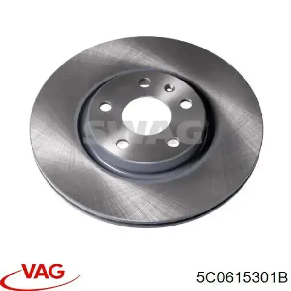 5C0615301B VAG диск гальмівний передній