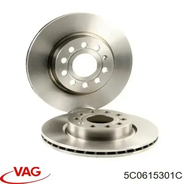 Диск гальмівний передній VAG 5C0615301C