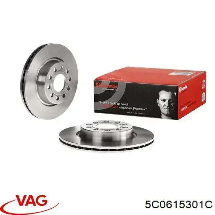5C0615301C VAG Гальмо дискове переднє