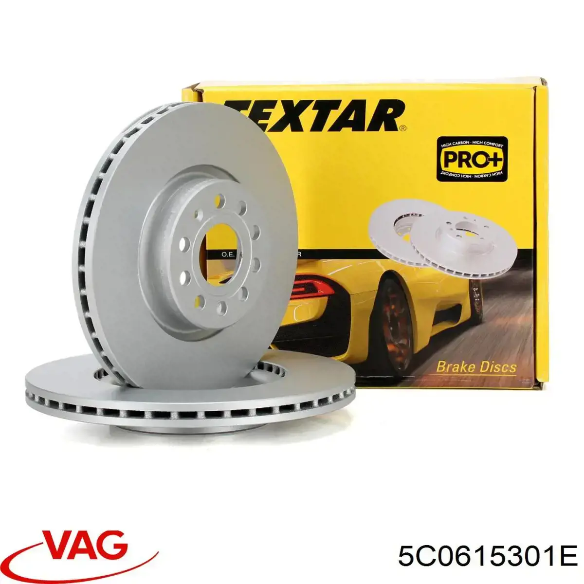 Диск гальмівний передній VAG 5C0615301E