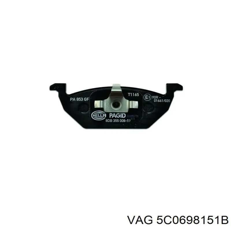 Гальмівні колодки VAG 5C0698151B ціна, від 37.65 USD