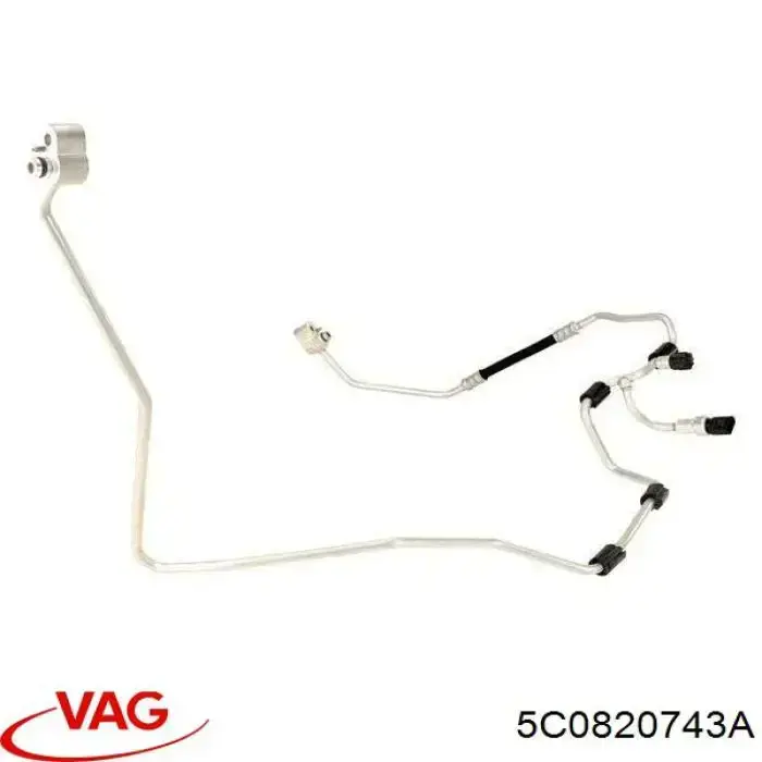 Купити 5C0820743A VAG Шланг кондиціонера, від випарника до компресора