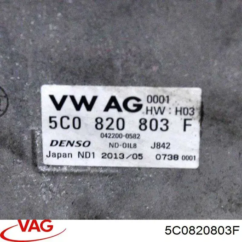 Компресор системи кондиціювання VAG 5C0820803F ціна, від 152.02 USD
