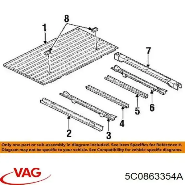 Шумоізоляція моторного щита VAG 5C0863354A ціна, від 22.22 USD