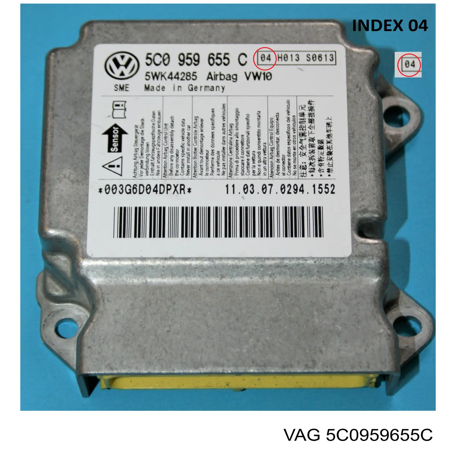 5C0959655C VAG Модуль-процесор управління подушки безпеки