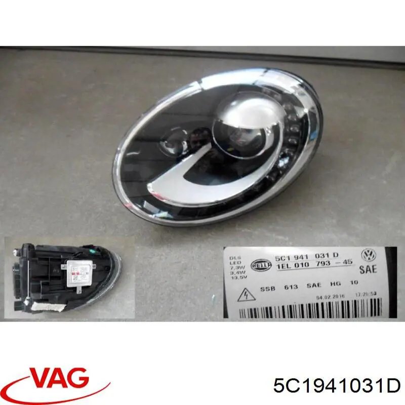 Фари VAG 5C1941031D ціна, від 737.62 USD