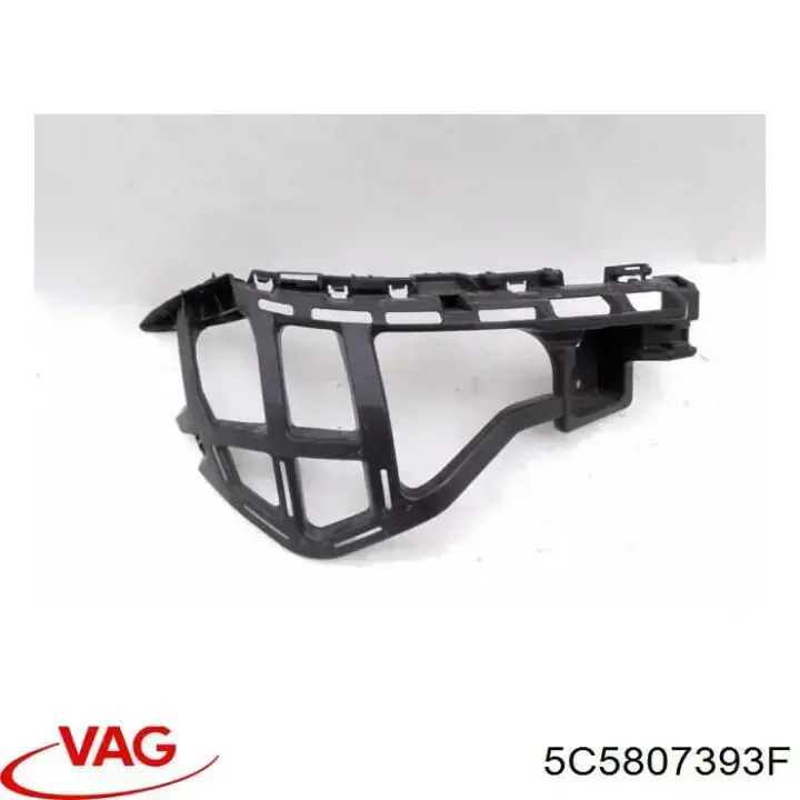 Лівий кронштейн кріплення бампера заднього VAG 5C5807393F