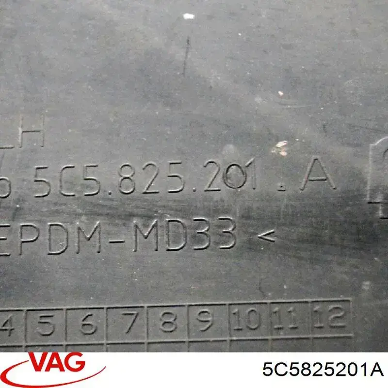 Захист днища, лівий VAG 5C5825201A ціна, від 27.87 USD