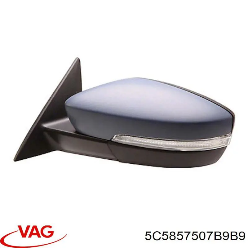 Ліве бічне дзеркало VAG 5C5857507B9B9 ціна, від 131.81 USD