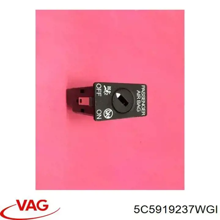 Замок відключення (деактивації) подушки безпеки пасажира VAG 5C5919237WGI ціна, від 59.82 USD
