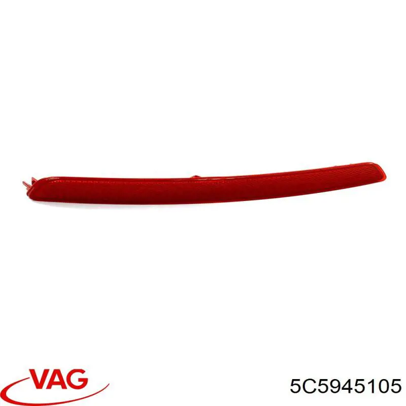 Катафот (відбивач) заднього бампера 5C5945105 VAG