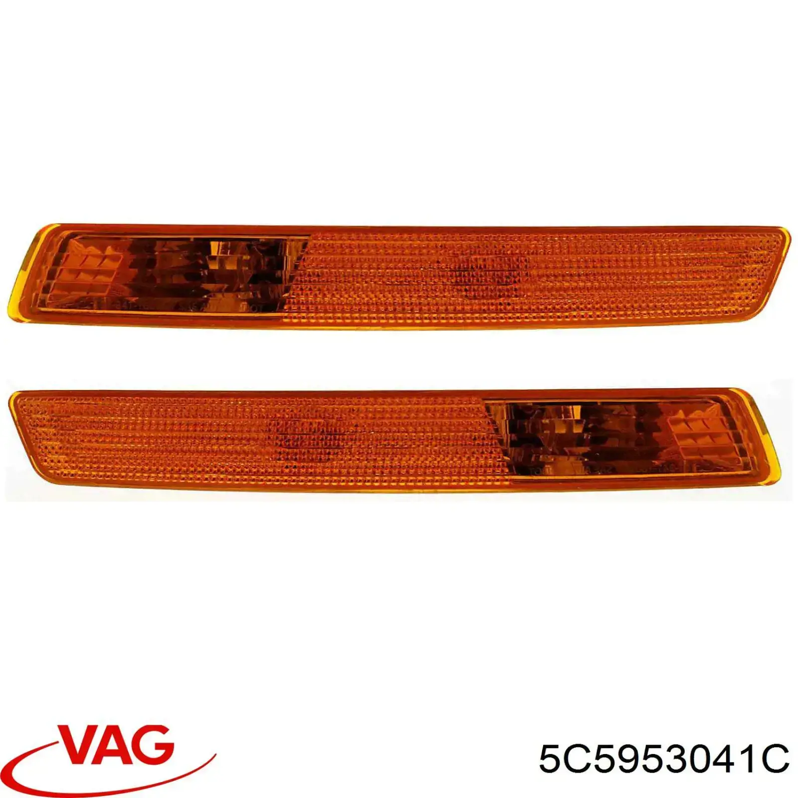Габарит (покажчик повороту) в бампері, лівий VAG 5C5953041C ціна, від 29.70 USD