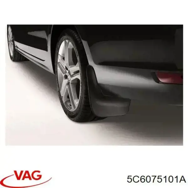 Бризковики задні, комплект на Volkswagen Jetta VI 162, 163, AV3, AV2, AY2, AY3