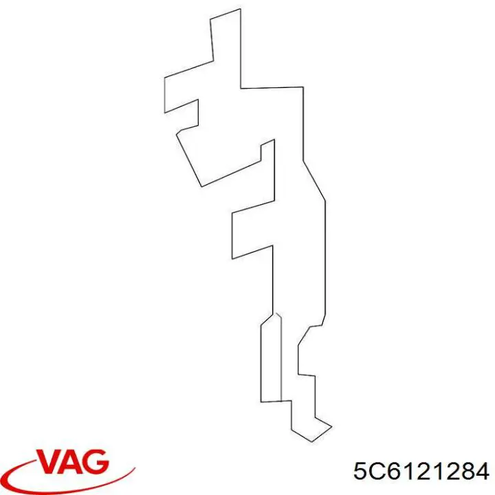 Купити 5C6121284 VAG Повітропровід (дефлектор) радіатора, правий