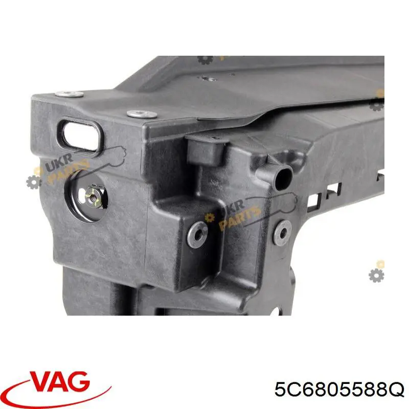 5C6805588Q VAG супорт радіатора в зборі/монтажна панель кріплення фар