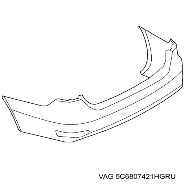 Кожух бампера заднього Signeda PVW04220BA ціна, від 63.13 USD
