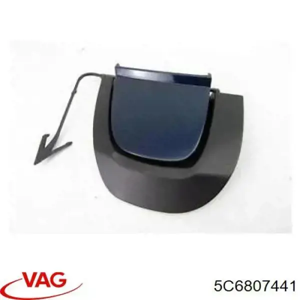 Заглушка бампера буксирувального гака, задня VAG 5C6807441 ціна, від 3.01 USD