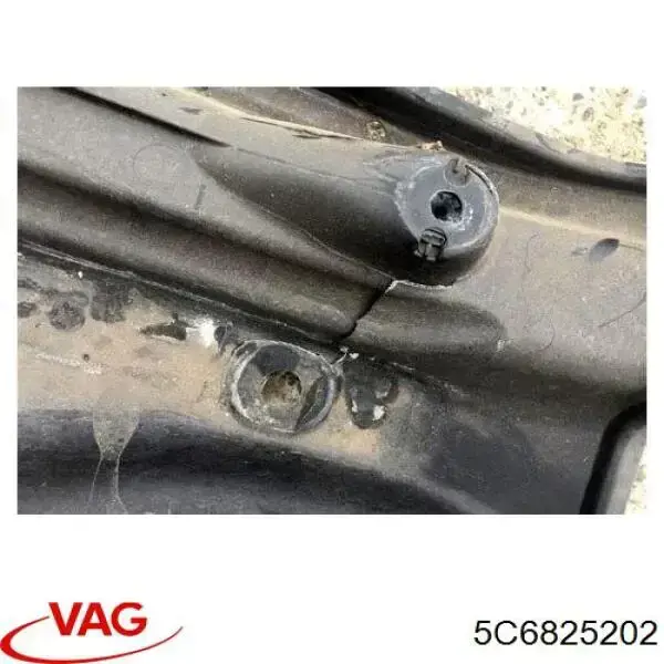 Захист днища, правий VAG 5C6825202 ціна, від 114.80 USD