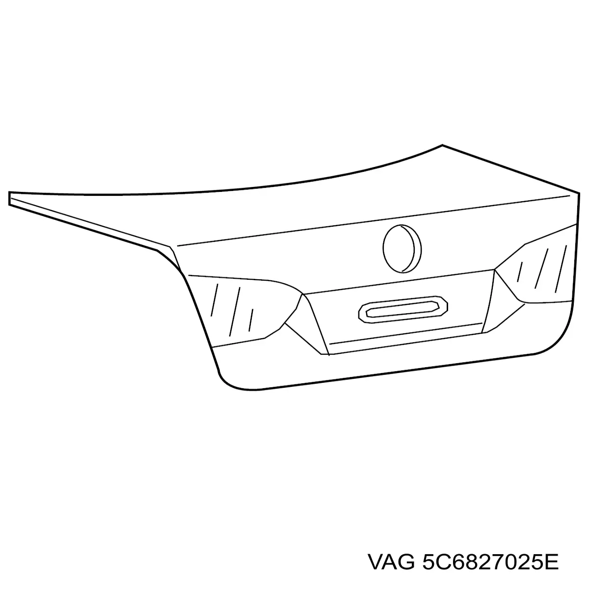 Кришка багажника VAG 5C6827025E ціна, від 692.14 USD