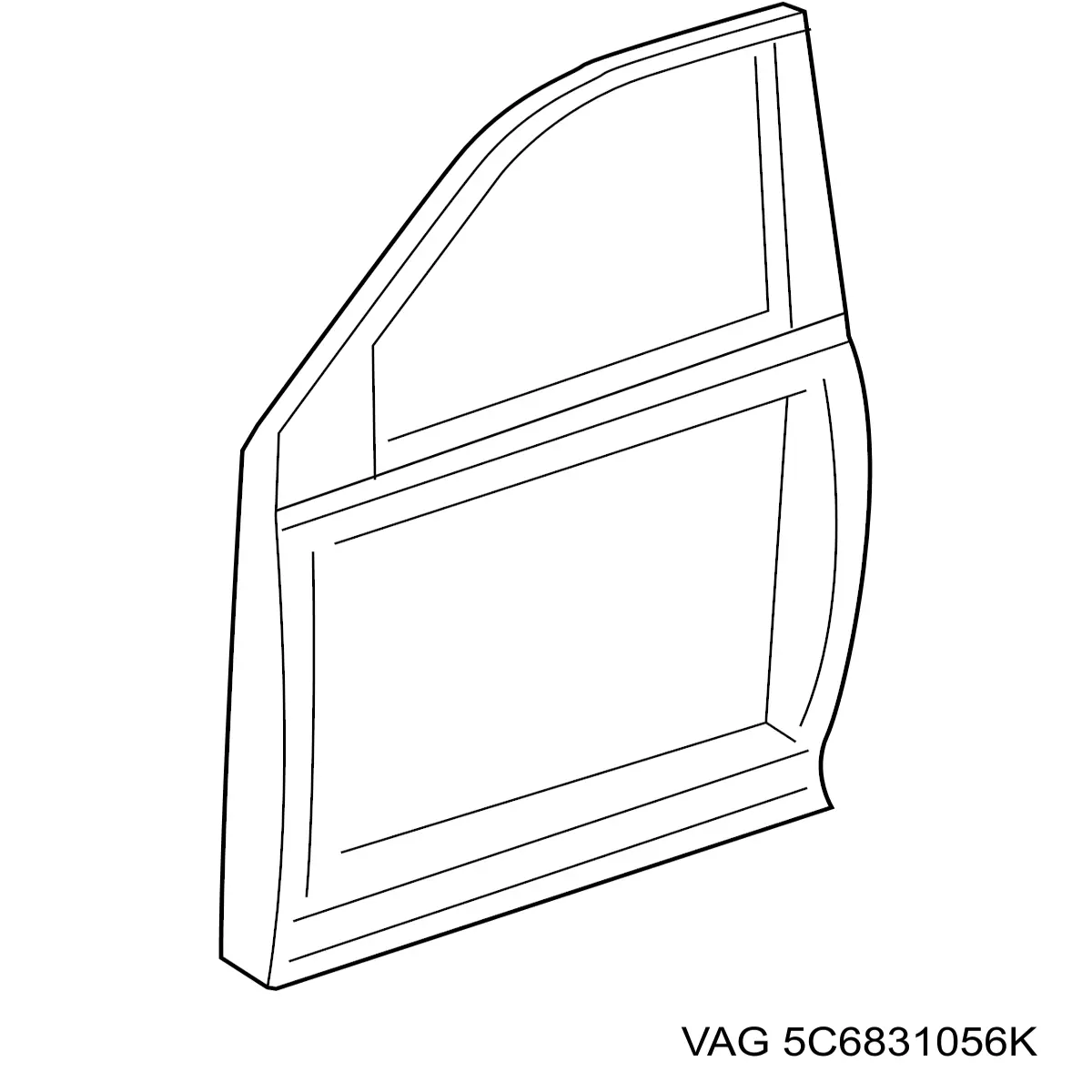 5C6831056K VAG Пасажирські передні двері