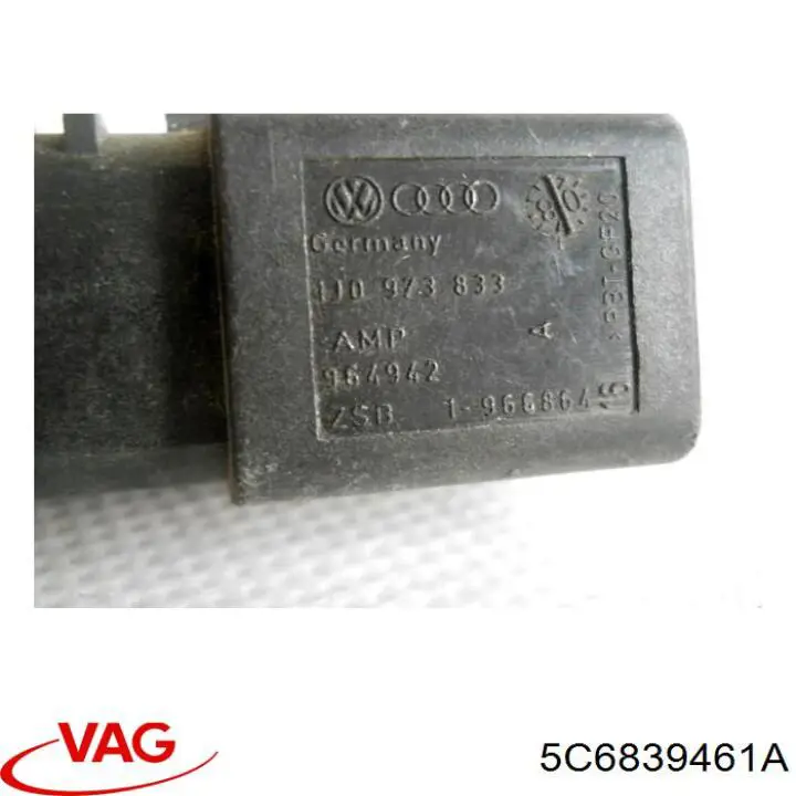 Механізм склопідіймача двері задньої, лівої 5C6839461A VAG