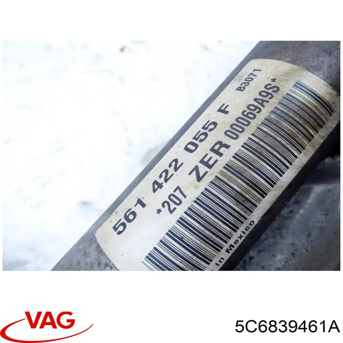 Механізм склопідйомника двері задньої, лівої VAG 5C6839461A ціна, від 18.20 USD