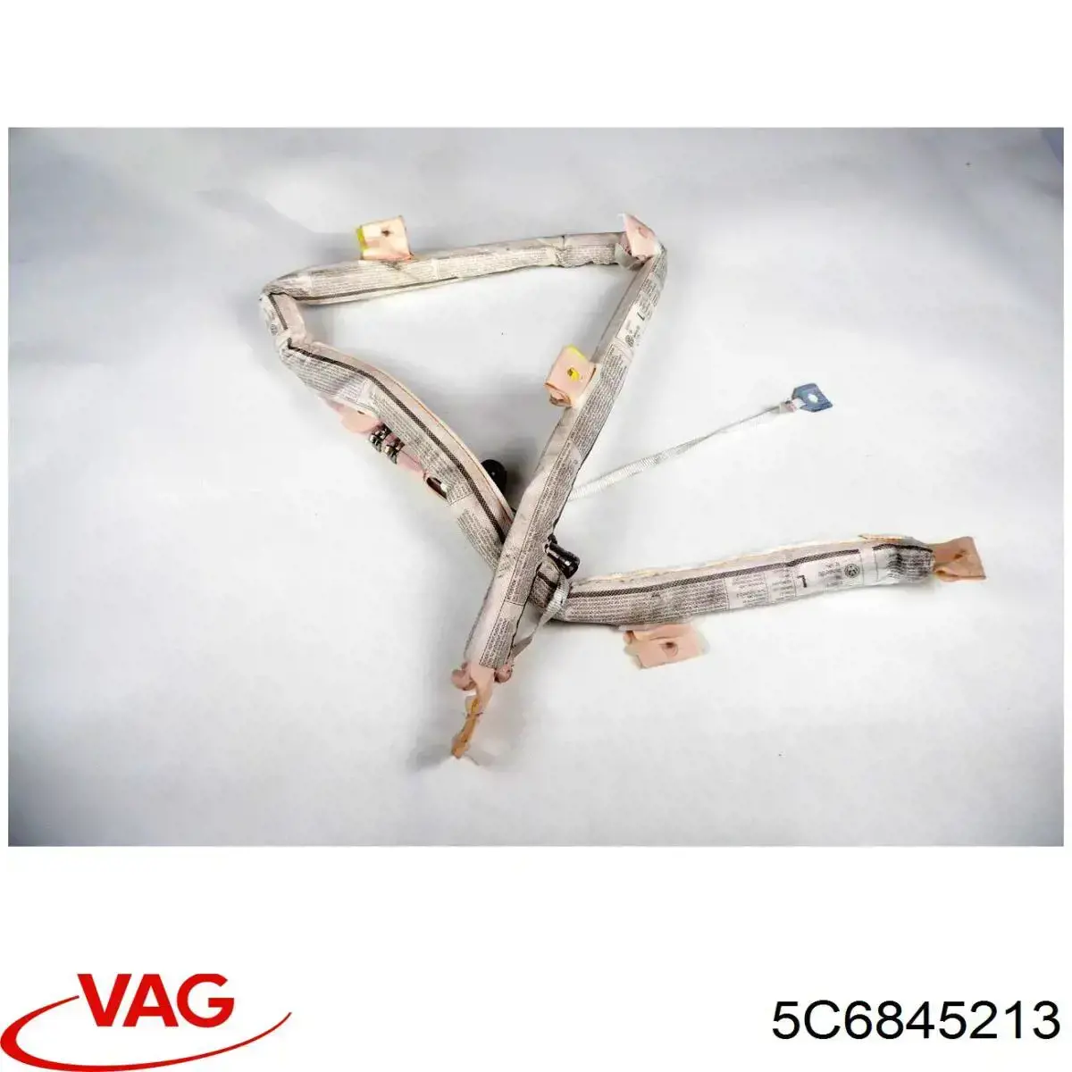 Скло-кватирка двері, задній, лівою 5C6845213 VAG